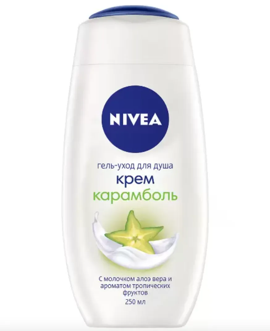 Nivea Гель-уход для душа Крем карамболь, гель для душа, 250 мл, 1 шт.