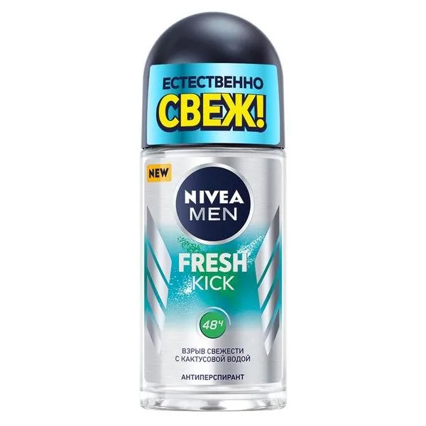 Nivea Men Антиперспирант шариковый Fresh Kick, 50 мл, 1 шт.