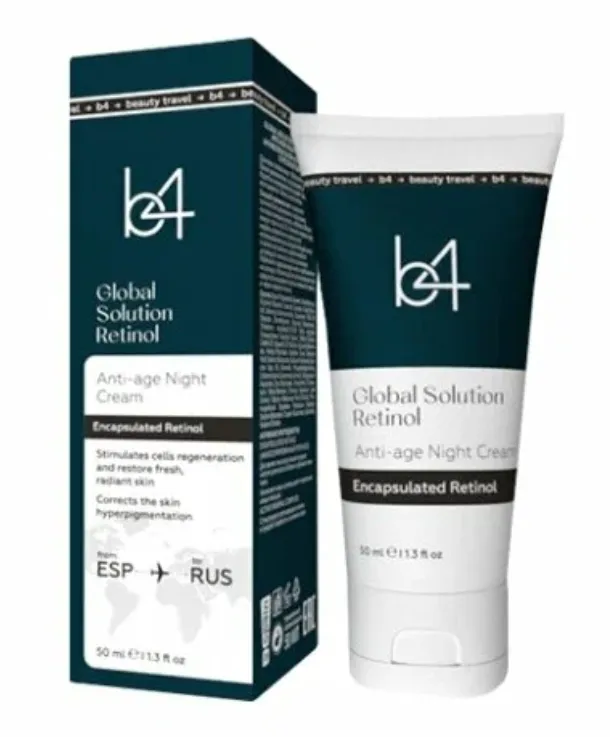 b4 Global Solution Retinol Крем ночной антивозрастной, крем, с ретинолом, 50 мл, 1 шт.