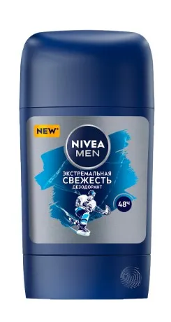 Nivea Men Дезодорант Экстремальная свежесть, стик, 50 мл, 1 шт.