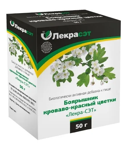 Боярышника красного цветки Лэкра-Сэт, 50 г, 1 шт.