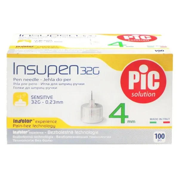 Insupen Иглы для шприц-ручки, 32G(0.23x4)мм, 100 шт.