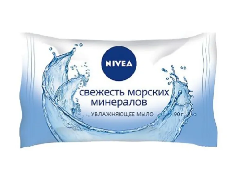 Nivea Мыло Свежесть морских минералов, Увлажняющее, 90 г, 1 шт.