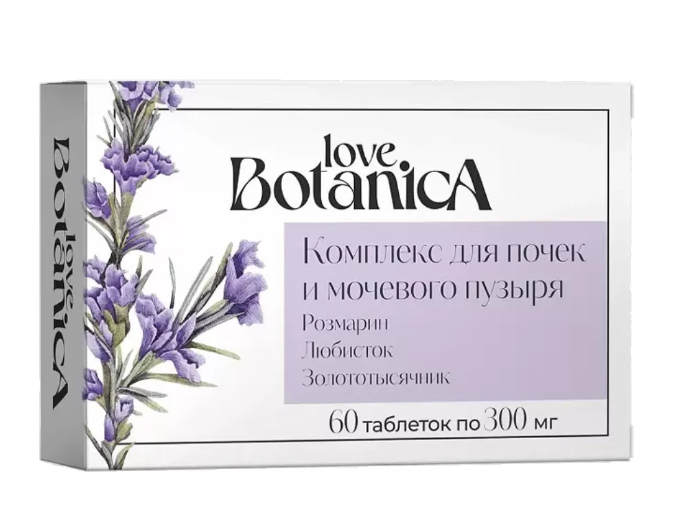 Love Botanica Комплекс для почек и мочевого пузыря, таблетки, 60 шт.