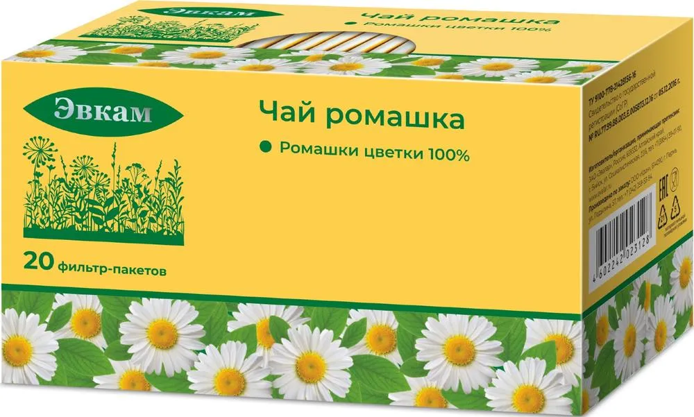 Эвкам Чай Ромашка, фиточай, 1,2 г, 20 шт.