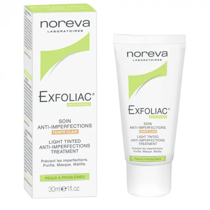 Noreva Exfoliac Тональный матирующий крем (светлый), крем для лица, 30 мл, 1 шт.