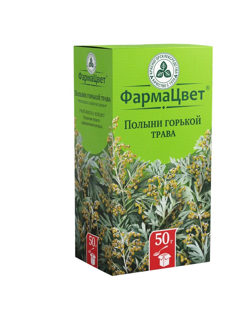 Полыни горькой трава, трава измельченная, 50 г, 1 шт.