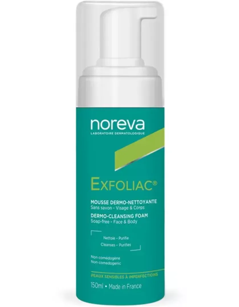 Noreva Exfoliac Очищающая пенка для лица, пенка для лица, очищающая, 150 мл, 1 шт.