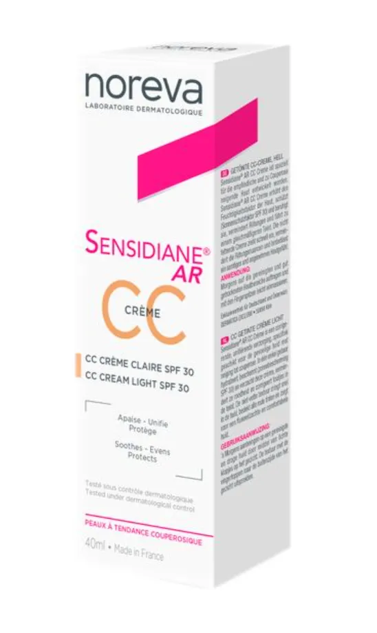 Noreva Sensidiane AR СС-крем светлый тон, spf 30, крем, для чувствительной и склонной к покраснению кожи, 40 мл, 1 шт.