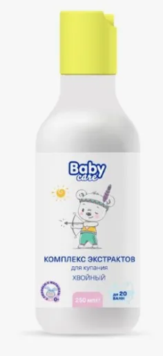 Baby Care Экстракт жидкий для купания Хвойный, для детей с рождения, для чувствительной кожи, 250 мл, 1 шт.