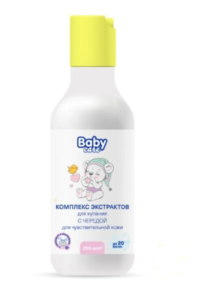 Baby Care Экстракт жидкий для купания с чередой, для чувствительной кожи, 250 мл, 1 шт.