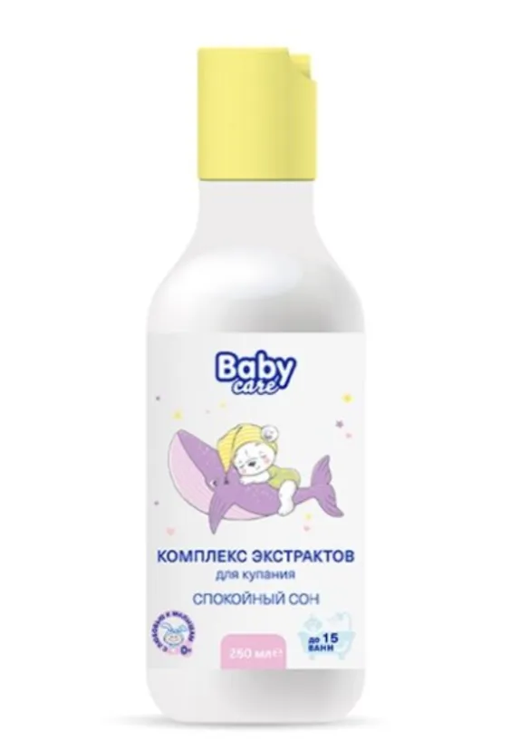 Baby Care Комплекс экстрактов для купания 0+мес, Спокойный сон, 250 мл, 1 шт.