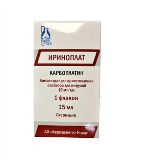 Ириноплат, 10 мг/мл, концентрат для приготовления раствора для инфузий, 15 мл, 1 шт.