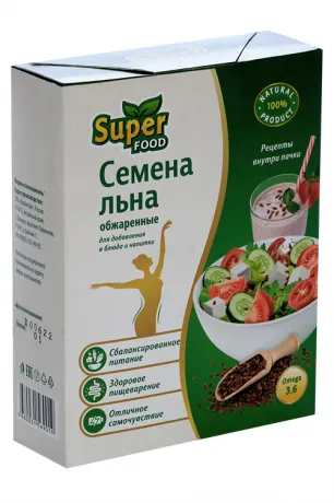 Super Food Семена Льна Обжаренные, 300 г, 1 шт.