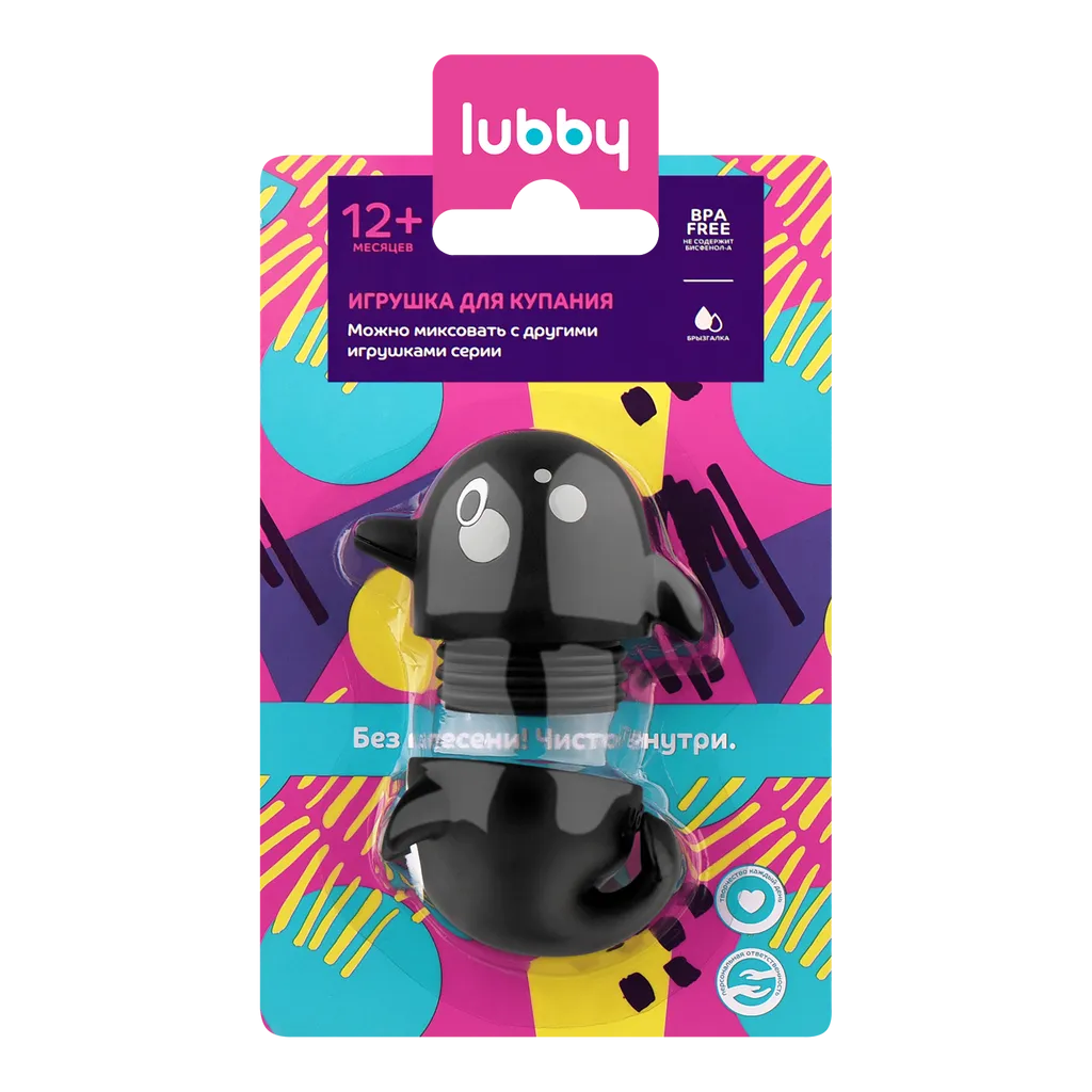 Lubby Игрушка для купания разборная Касатка, для детей с 12 месяцев, игрушка, 1 шт.