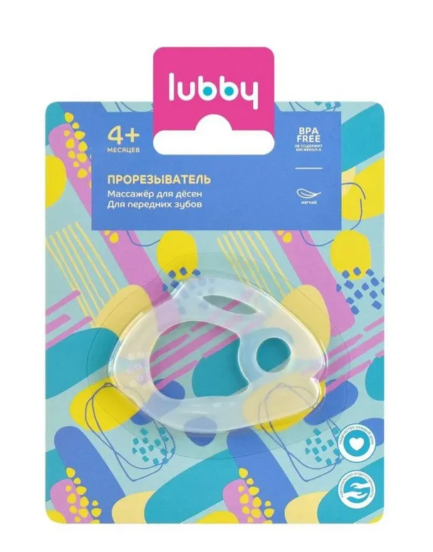 Lubby Игрушка-прорезыватель Зайчик, 1 шт.