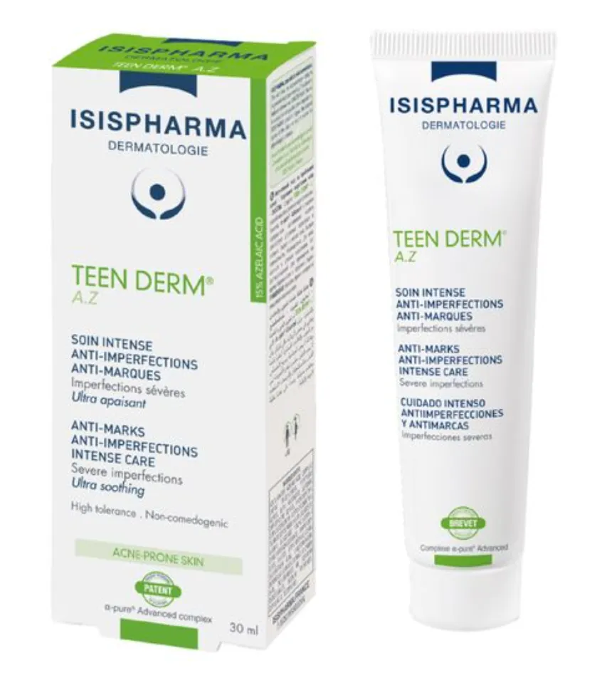 Isispharma Teen Derm A.Z Крем для интенсивного ухода анти акне, крем, для проблемной кожи, 30 мл, 1 шт.