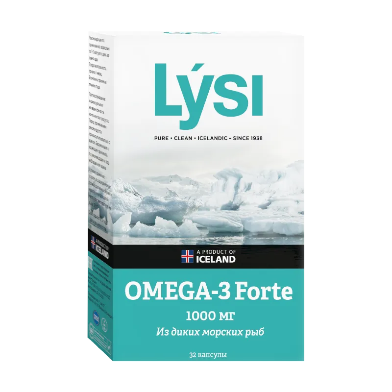 Lysi Омега-3 Форте, капсулы, 32 шт.