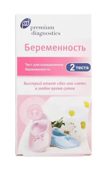 Premium diagnostics Тест на беременность, тест-полоска, 2 шт.