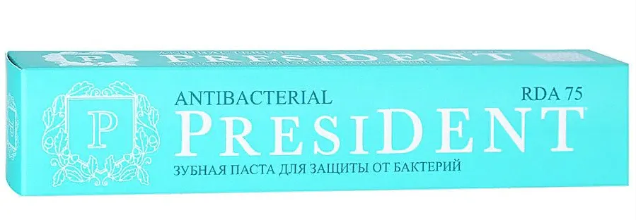 PresiDent Antibacterial зубная паста, паста зубная, 50 мл, 1 шт.