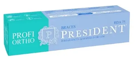 PresiDent Profi Ortho Зубная паста braces, паста зубная, 50 мл, 1 шт.