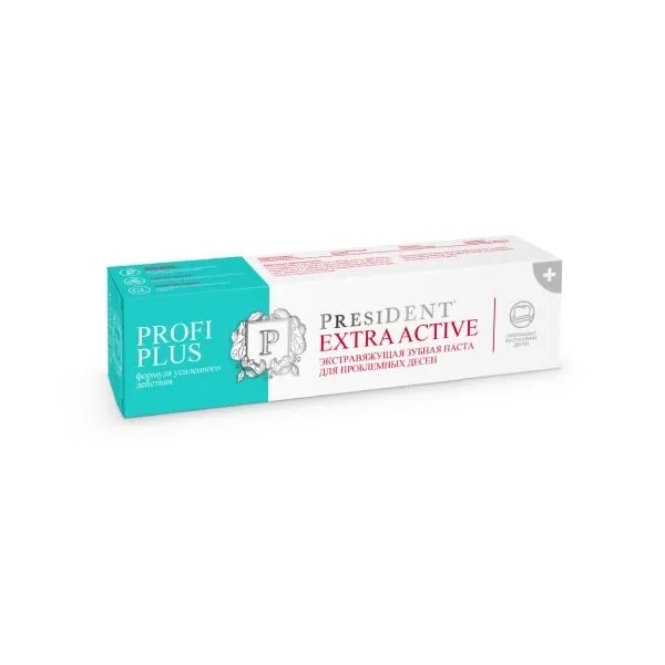 PresiDent Profi Plus Extra Active Зубная паста экстравяжущая, паста зубная, 30 мл, 1 шт.