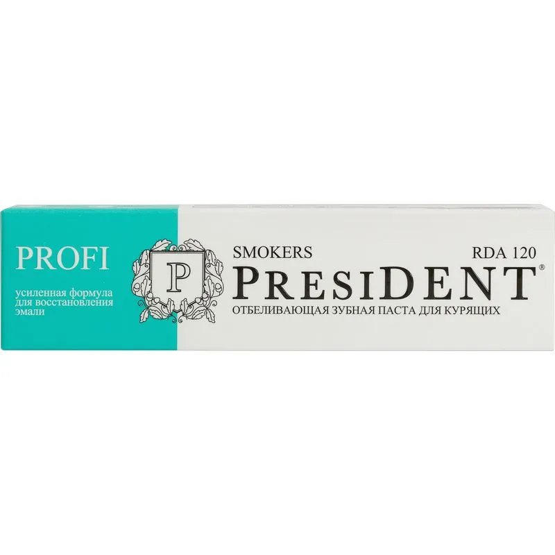 PresiDent Profi Smokers зубная паста 120 RDA, паста зубная, 50 мл, 1 шт.