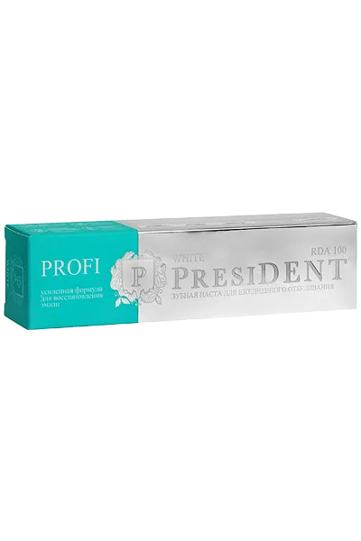 PresiDent Profi White зубная паста 100 RDA, паста зубная, 50 мл, 1 шт.