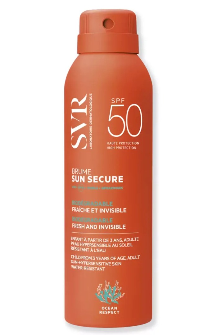 SVR Sun Secure Безопасное солнце спрей-вуаль SPF 50, спрей, SPF 50, 200 мл, 1 шт.