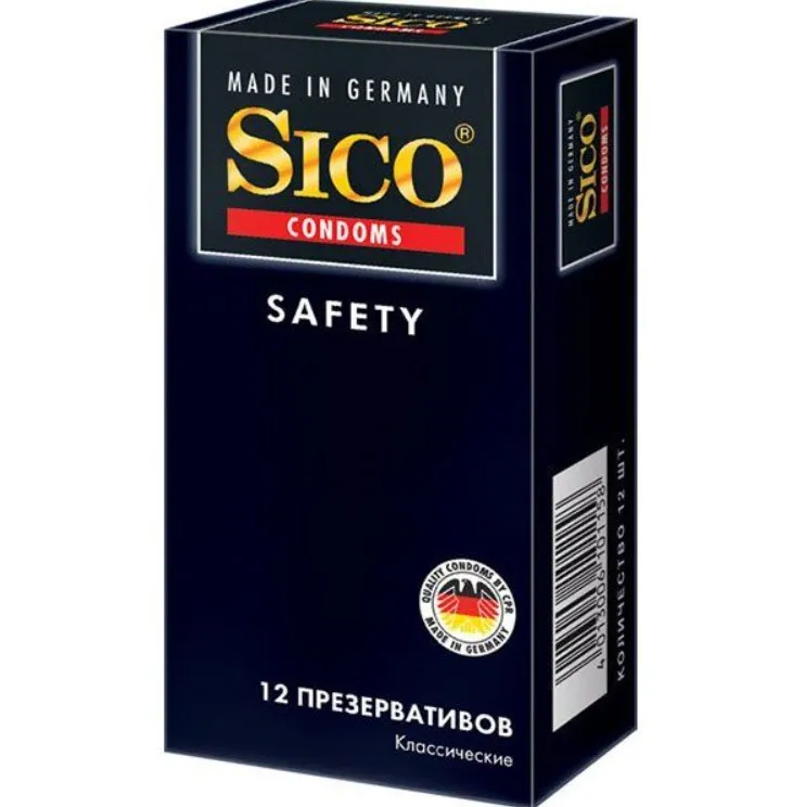 Презервативы Sico Safety, презерватив, 12 шт.