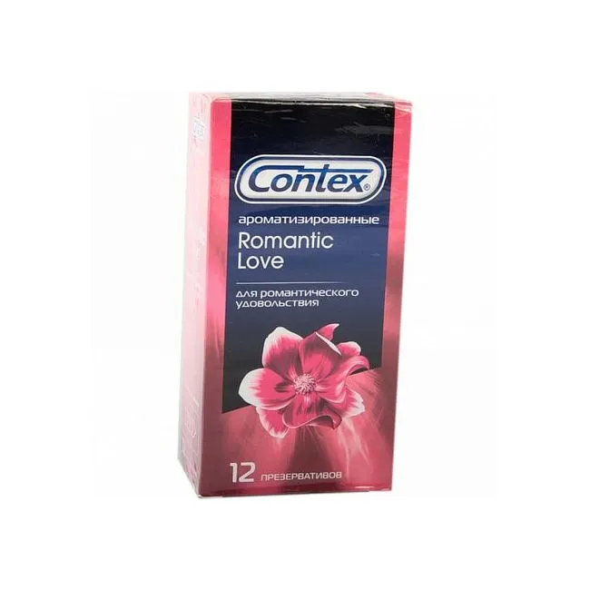 Презервативы Contex Romantic love, презерватив, ароматизированные, 12 шт.