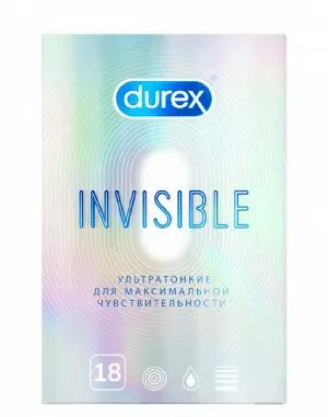 Презервативы Durex Invisible, презерватив, 18 шт.