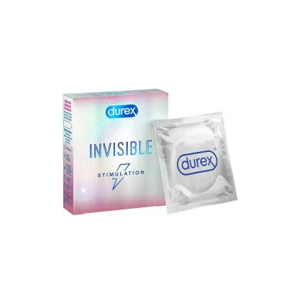 Презервативы Durex Invisible Stimulation, презерватив, ультратонкие, 3 шт.