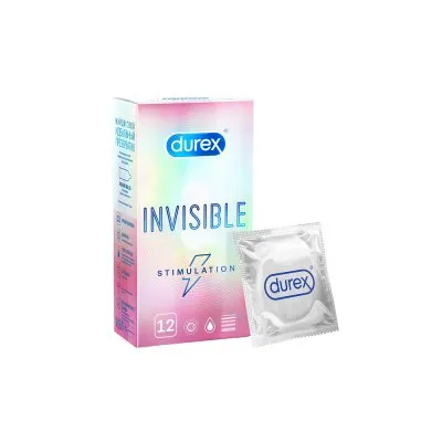 Презервативы Durex Invisible Stimulation, презерватив, ультратонкие, 12 шт.