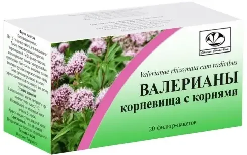 Валерианы корневища с корнями, сырье растительное-порошок, 1.5 г, 20 шт., Фито-Бот