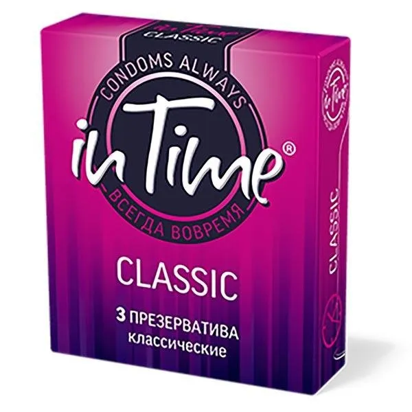 Презервативы In Time classic, презерватив, гладкие, 3 шт.