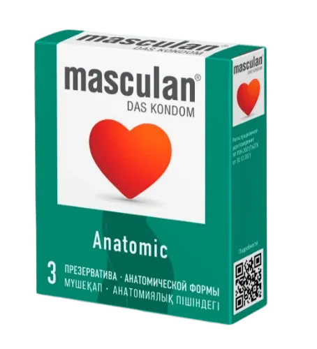 Презервативы Masculan Anatomic, презерватив, анатомической формы, 3 шт.