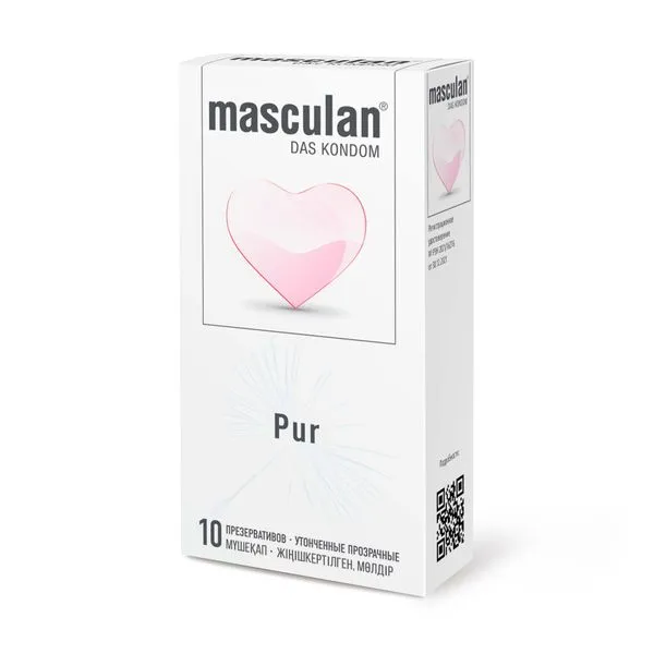 Презервативы Masculan Pur Прозрачные, утонченные, 10 шт.