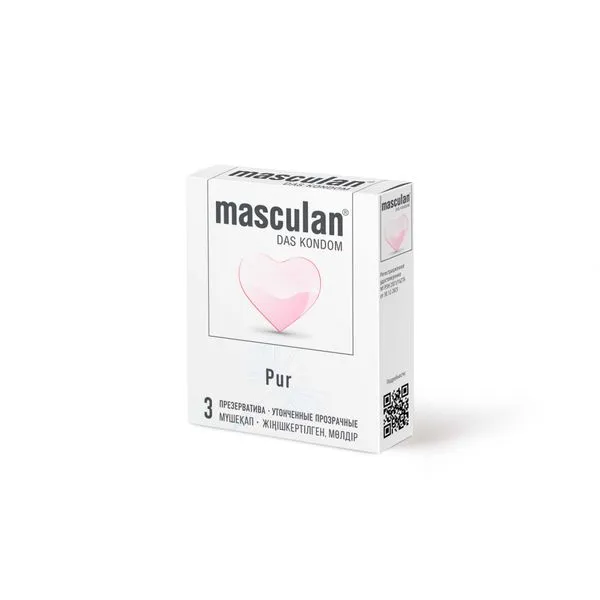 Презервативы Masculan Pur Прозрачные, утонченные, 3 шт.