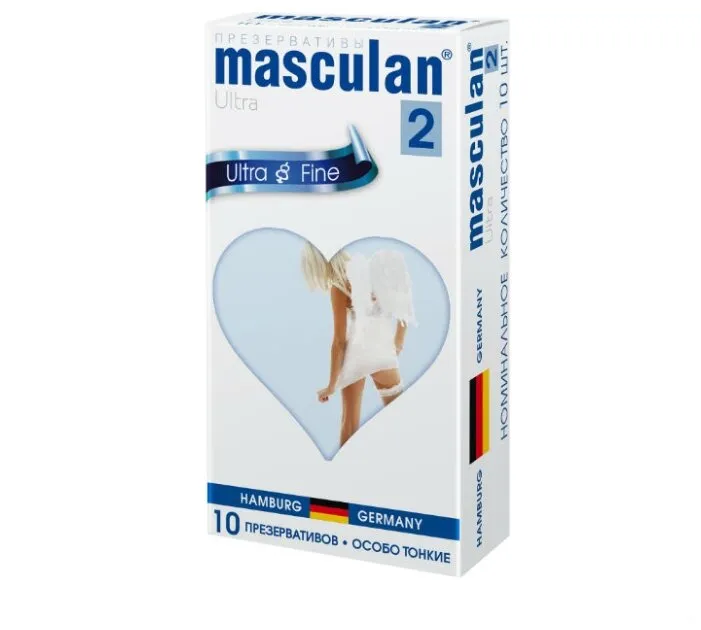 Презервативы Masculan Ultra 2, презерватив, особо тонкие, 10 шт.