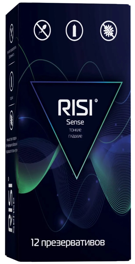 Презервативы Risi Sense, тонкие гладкие, 12 шт.