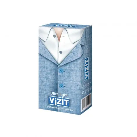 Презервативы Vizit Ultra light, презерватив, ультратонкие, 12 шт.