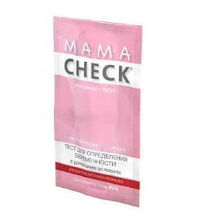 Mama Check Тест для определения беременности, тест-полоска, 1 шт.