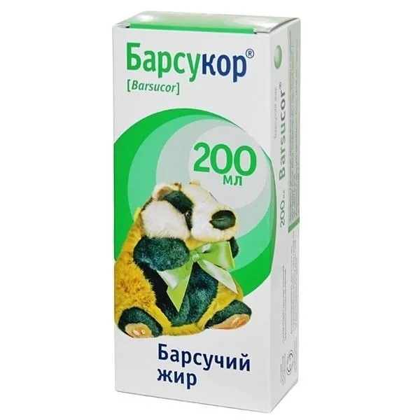 Барсукор барсучий жир, жидкость для приема внутрь, 200 мл, 1 шт.