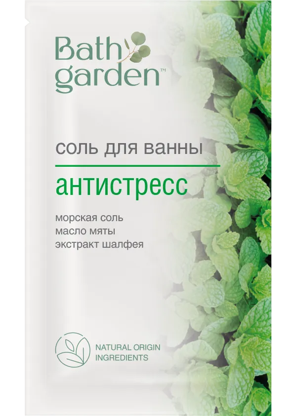 Bath Garden Соль для ванны Антистресс, соль для ванн, 100 г, 1 шт.