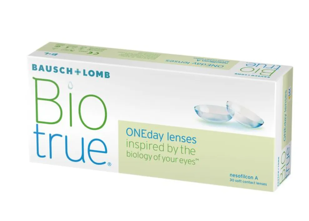 Bausch&Lomb Biotrue ONEday Контактные линзы однодневные, BC=8,6 d=14,2, D(-6.50), 30 шт.