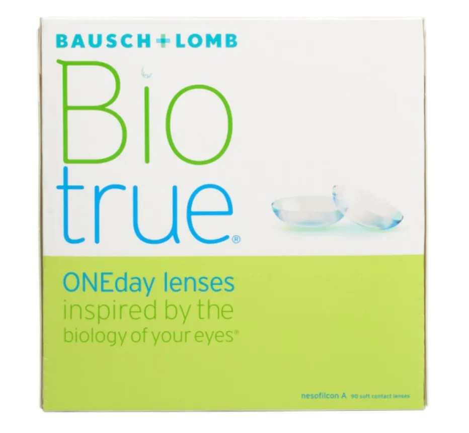 Bausch&Lomb Biotrue ONEday Контактные линзы однодневные, BC=8,6 d=14,2, D(-6.50), 90 шт.