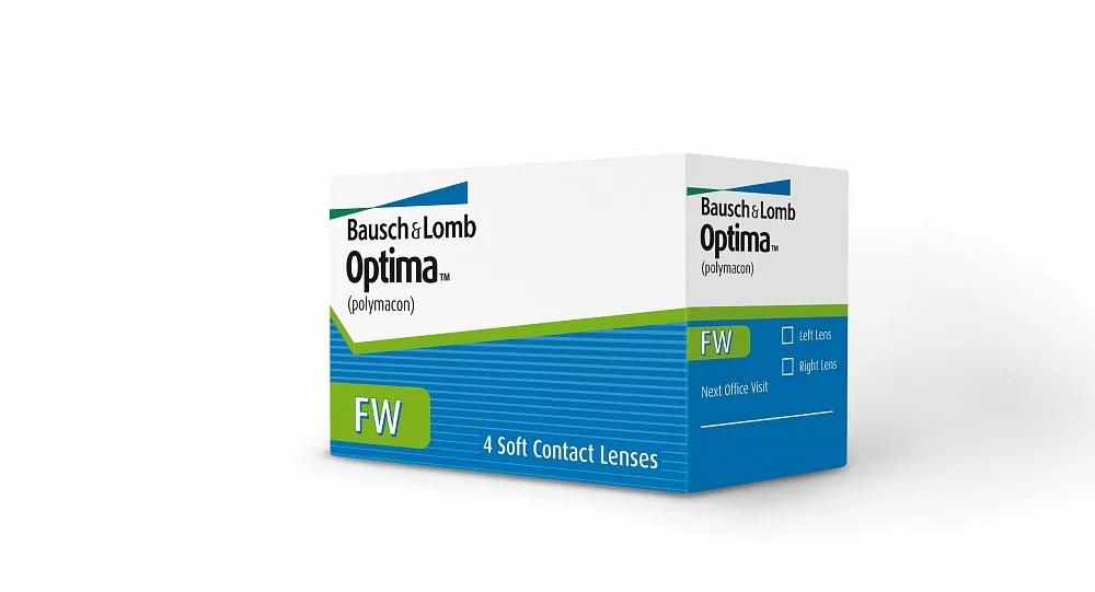 Bausch&Lomb Optima FW Контактные линзы плановой замены, BC=8,7 d=14,0, D(-4.00), стерильно, 4 шт.