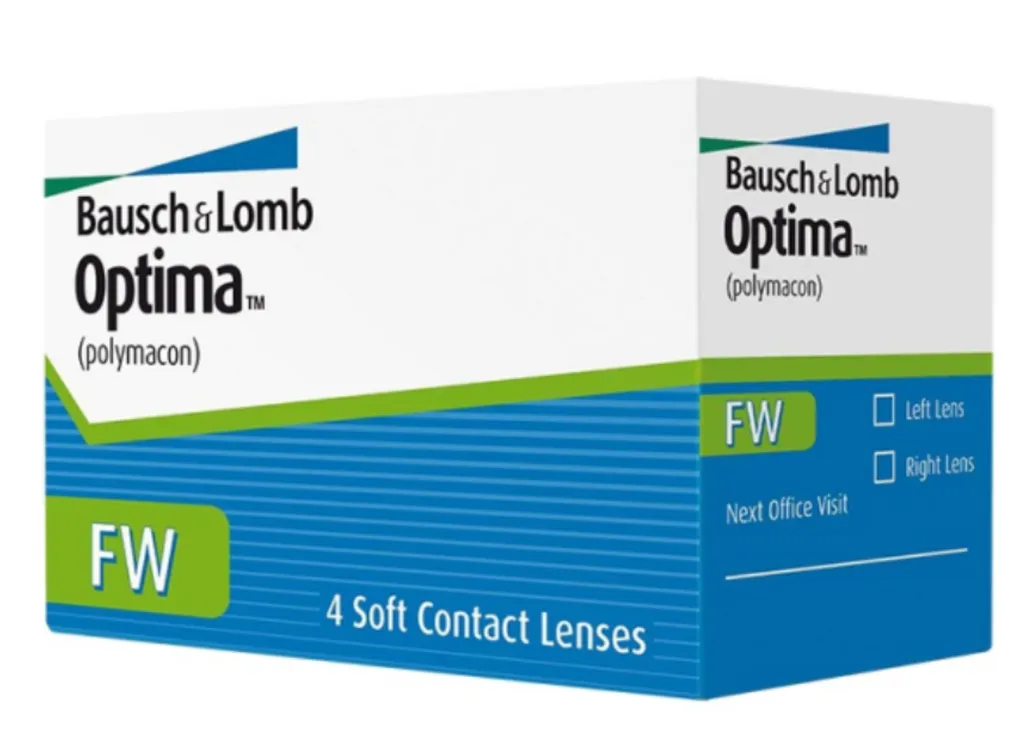 Bausch&Lomb Optima FW Контактные линзы плановой замены, BC=8,7 d=14,0, D(-1.25), стерильно, 4 шт.