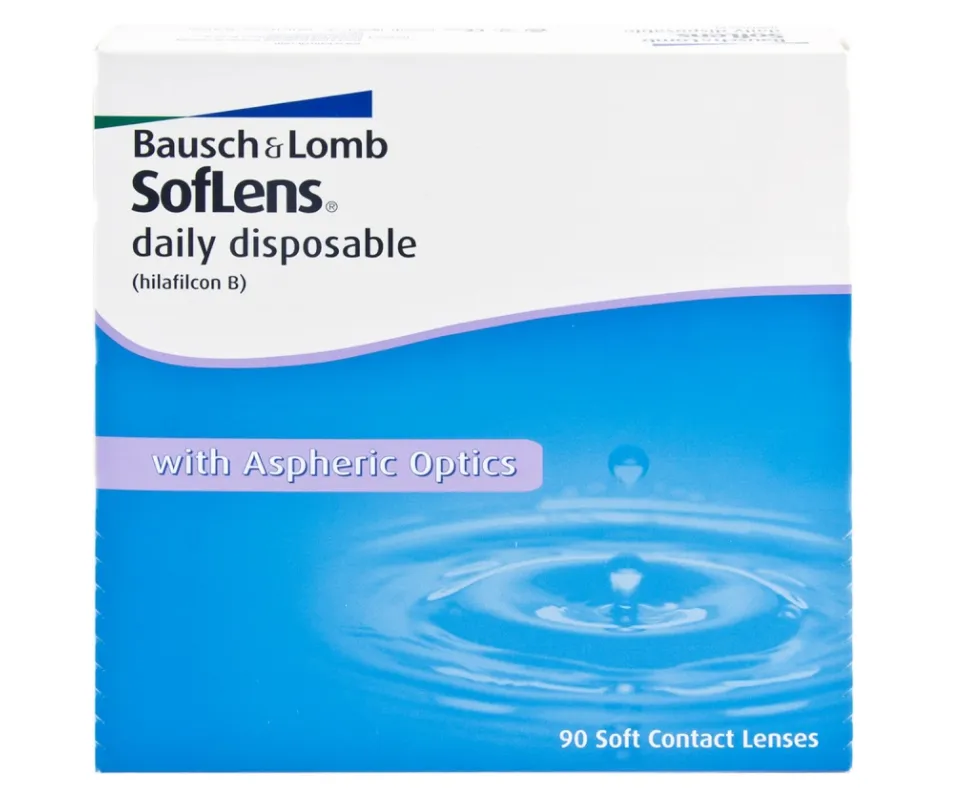 Bausch&Lomb SofLens Daily Disposable Контактные линзы однодневные, BC=8,6 d=14,2, D(-3.25), 90 шт.